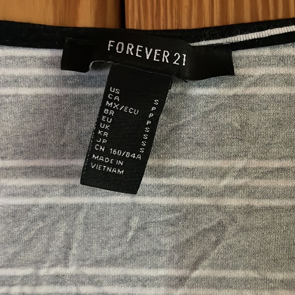 Black and White Striped Bodysuit - Picture 2 of 2